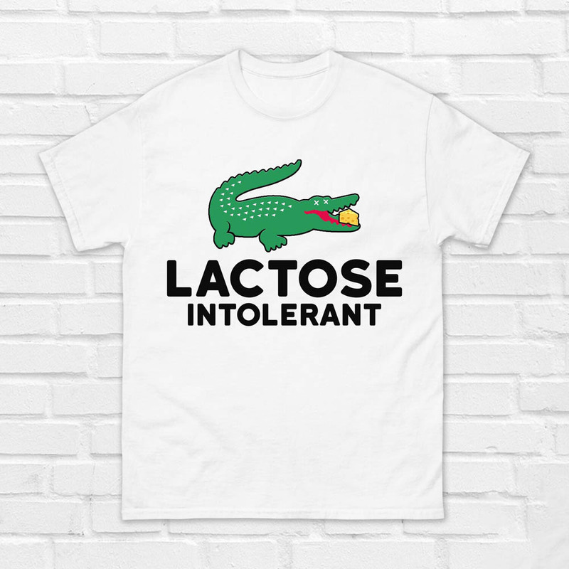 Lactose Intolerant Cute Shirt, Milk Allergy Crewneck Unisex T-Shirt