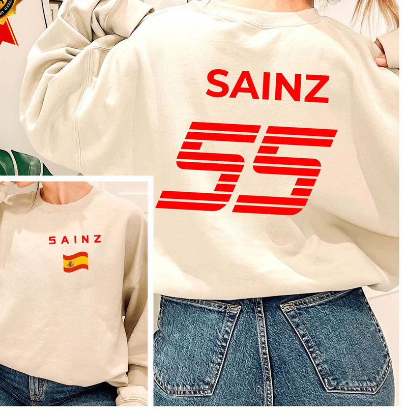 Carlos Sainz Formula One Shirt, Carlos Sainz Jr 55 Unisex Hoodie Tee Tops