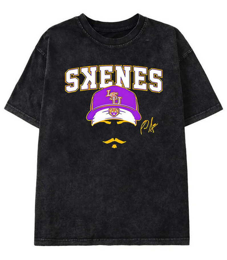 Top Lsu Baseball Paul Skenes Stache Shirt, Trendy Unisex Hoodie Long Sleeve