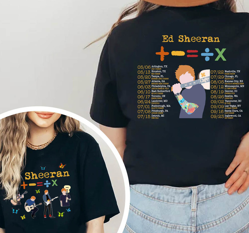Ed Sheeran Mathematics Shirt, Ed Sheeran Concert Long Sleeve Short Sleeve