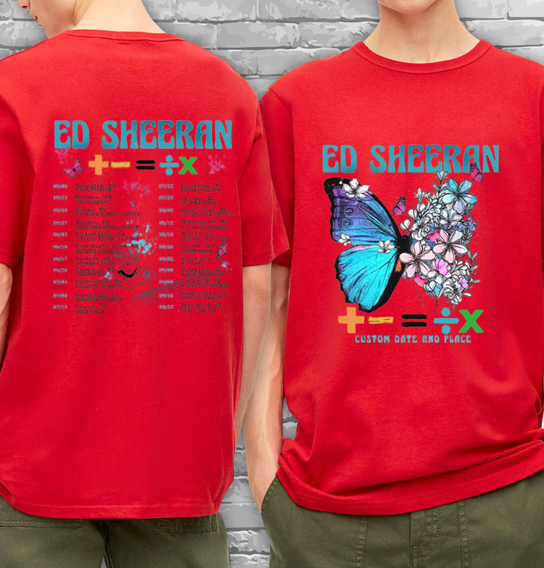 Mathematics Tour Vintage Shirt, Butterfly Equals Tour Unisex T-Shirt Long Sleeve