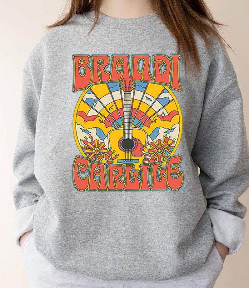 Brandi Carlile Guitarland Shirt, Brandi Carlile Concert Retro Crewneck Sweatshirt