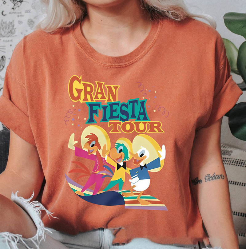 The Three Caballeros Comfort Shirt, Gran Fiesta Tour Short Sleeve Tee Tops