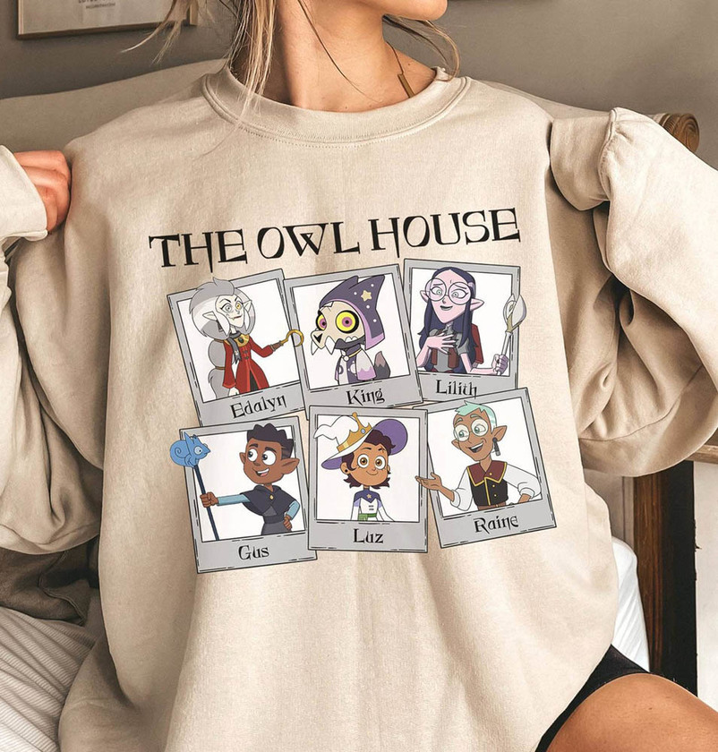 The Owl House Cute Shirt, Hexside School Of Magic Crewneck Long Sleeve