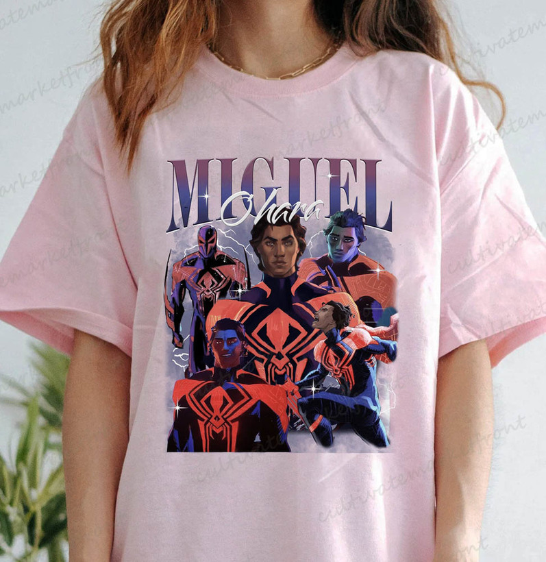 Miguel O Hara Vintage Shirt, Spider Man 2099 Trendy Crewneck Unisex T-Shirt