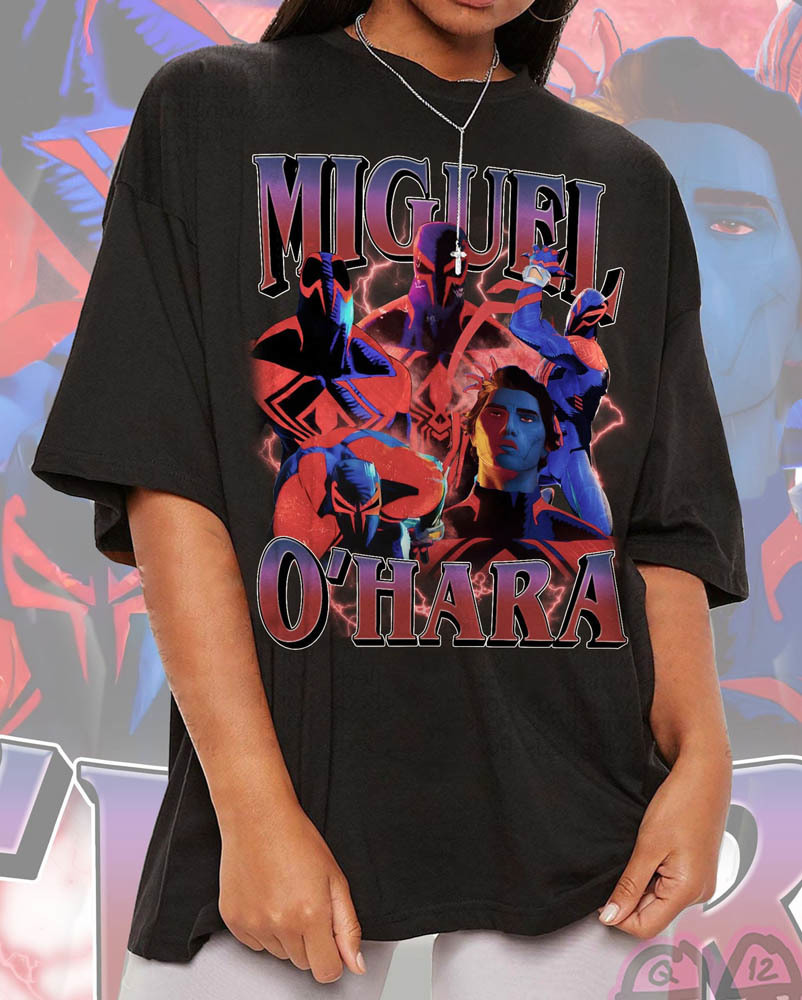 Vintage Miguel O Hara Shirt, Spiderman Marvel Long Sleeve Crewneck
