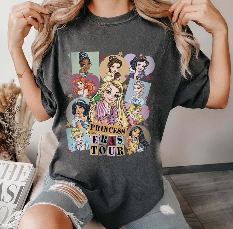 Princess Eras Tour Shirt, Disney Princess Sweater Unisex T-Shirt