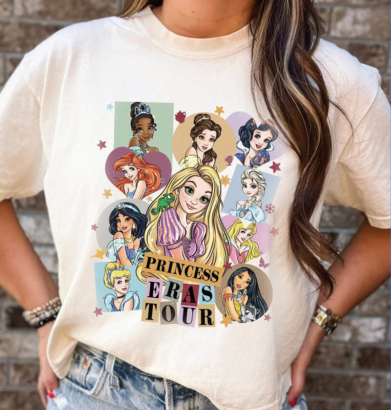 Princess Eras Tour Shirt, Disney Princess Sweater Unisex T-Shirt