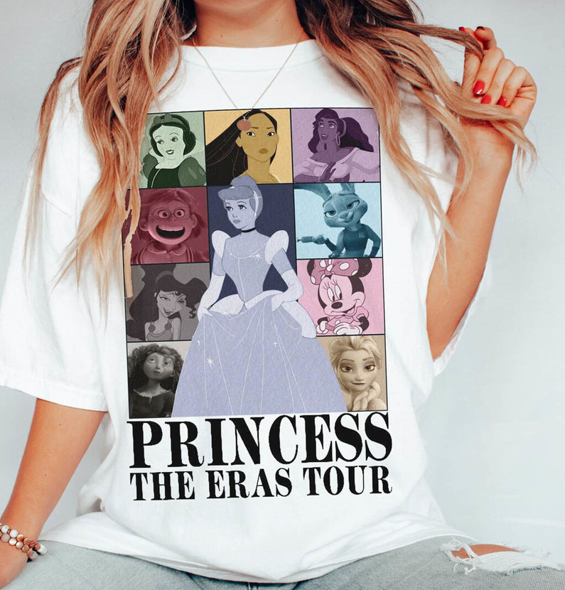Retro Disney Princess The Eras Tour Shirt, Princess Team Unisex Hoodie Sweater