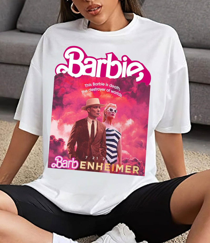 This Barbie Destroye The World Barbenheimer 72123 Shirt, Comfort Barbie Movie Crewneck Unisex Hoodie