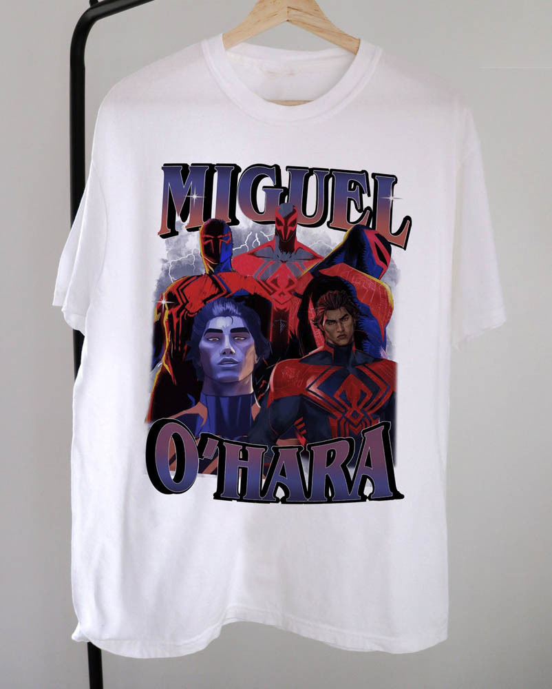 Limited Miguel O Hara Shirt, Spiderman Across The Spider Verse Short Sleeve Sweatshirt