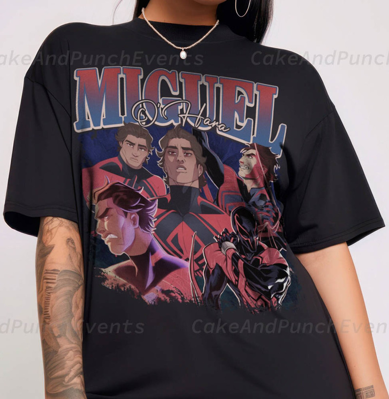 Miguel O Hara Funny Shirt, Marvel Hero Unisex T-Shirt Short Sleeve