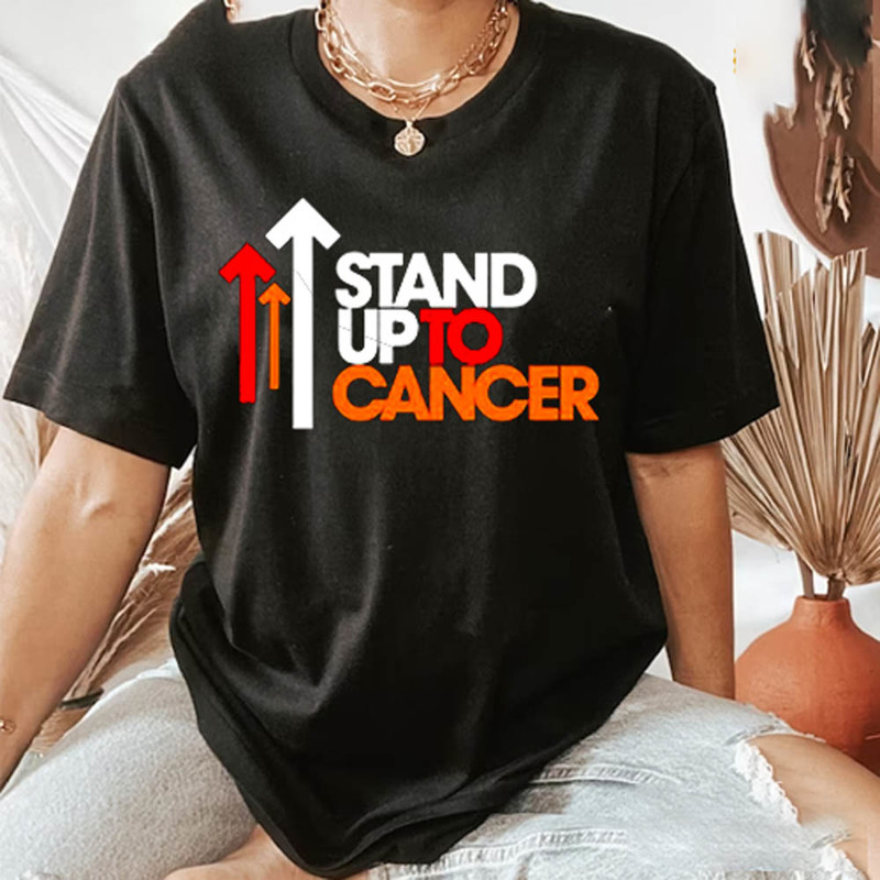 Stand Up To Cancer Support Fighting Cancer Vintage Unisex T-Shirt Hoodie