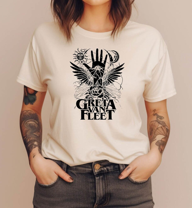 Greta Van Fleet Retro Shirt, Music Concert Sweatshirt Unisex Hoodie