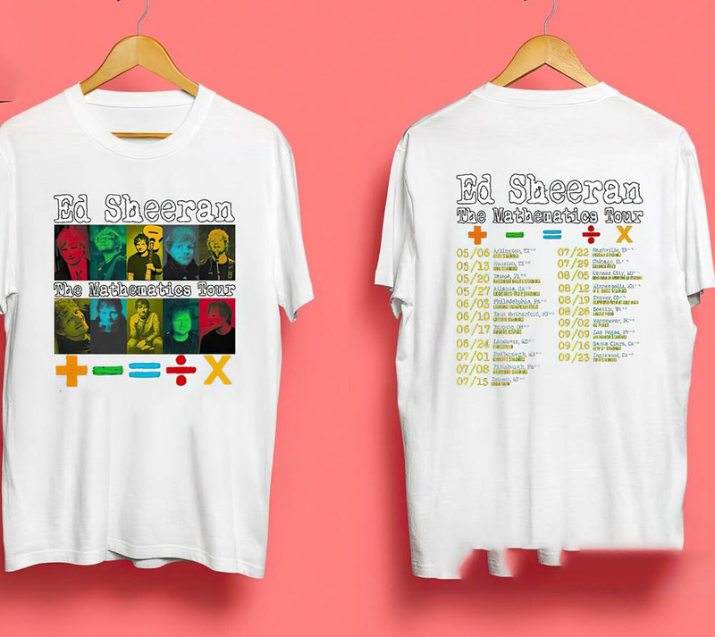 Sheeran The Mathematics Tour Shirt, Sheeran Concert Crewneck Sweatshirt