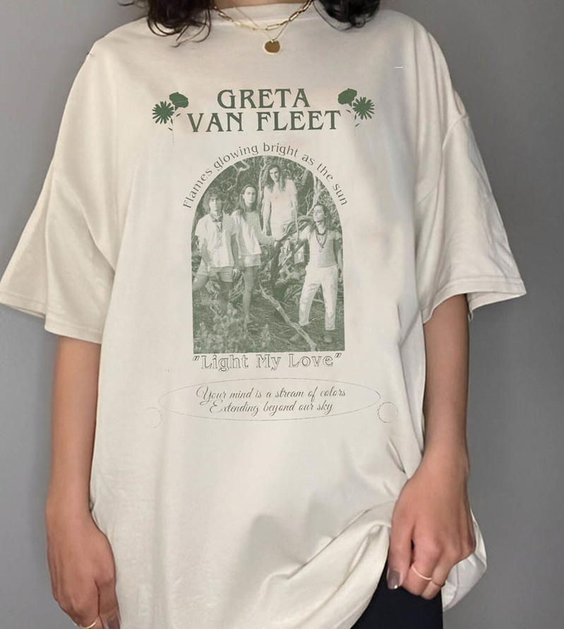 Light My Love Shirt, Retro Musical Greta Van Fleet Long Sleeve Unisex Hoodie