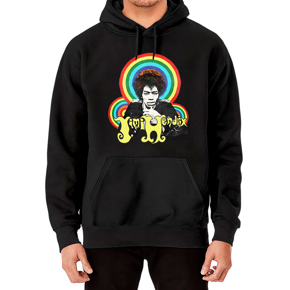 Rainbow Color Jimi Hendrix Hoodie