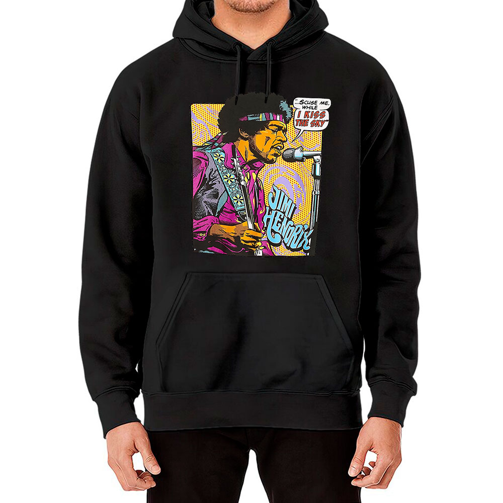 Colorful Jimi Hendrix Hoodie Tour For Fan