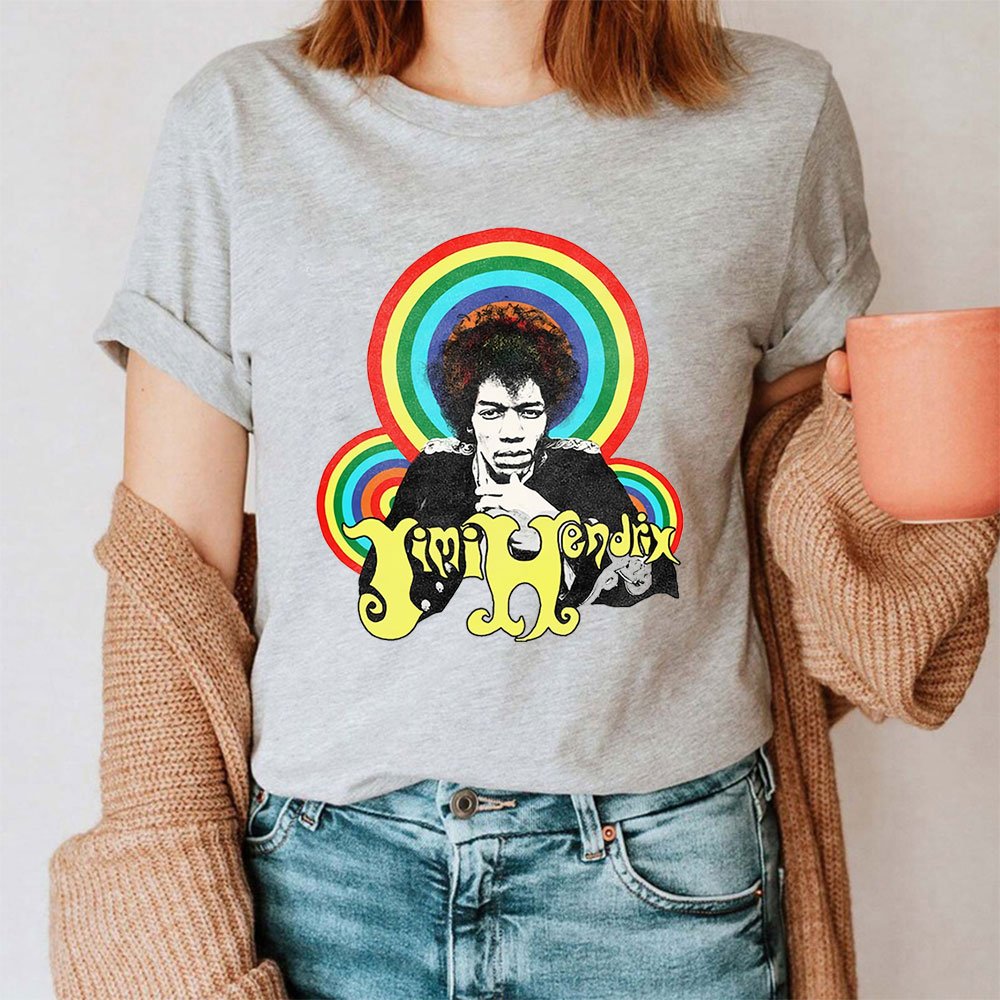 Colorful Jimi Hendrix Retro Shirt
