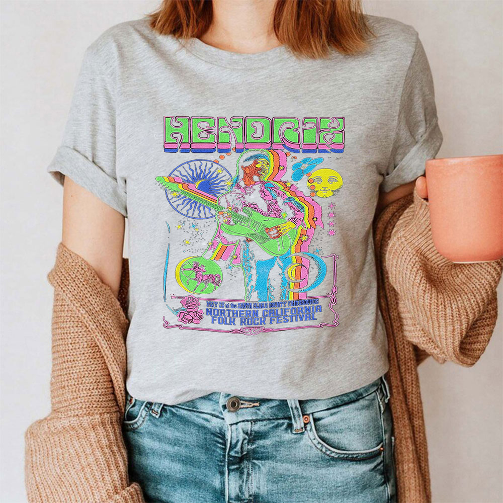 Jimi Hendrix Art Design Shirt For Music Lover