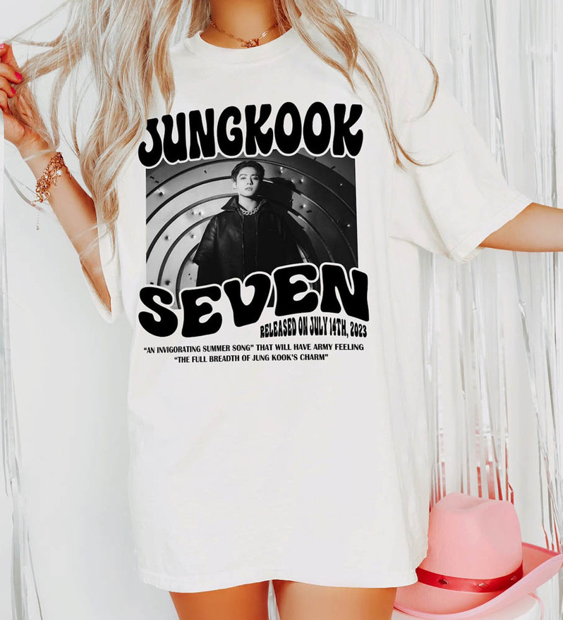 Jungkook Seven Single Solo Album Kpop Music Shirt