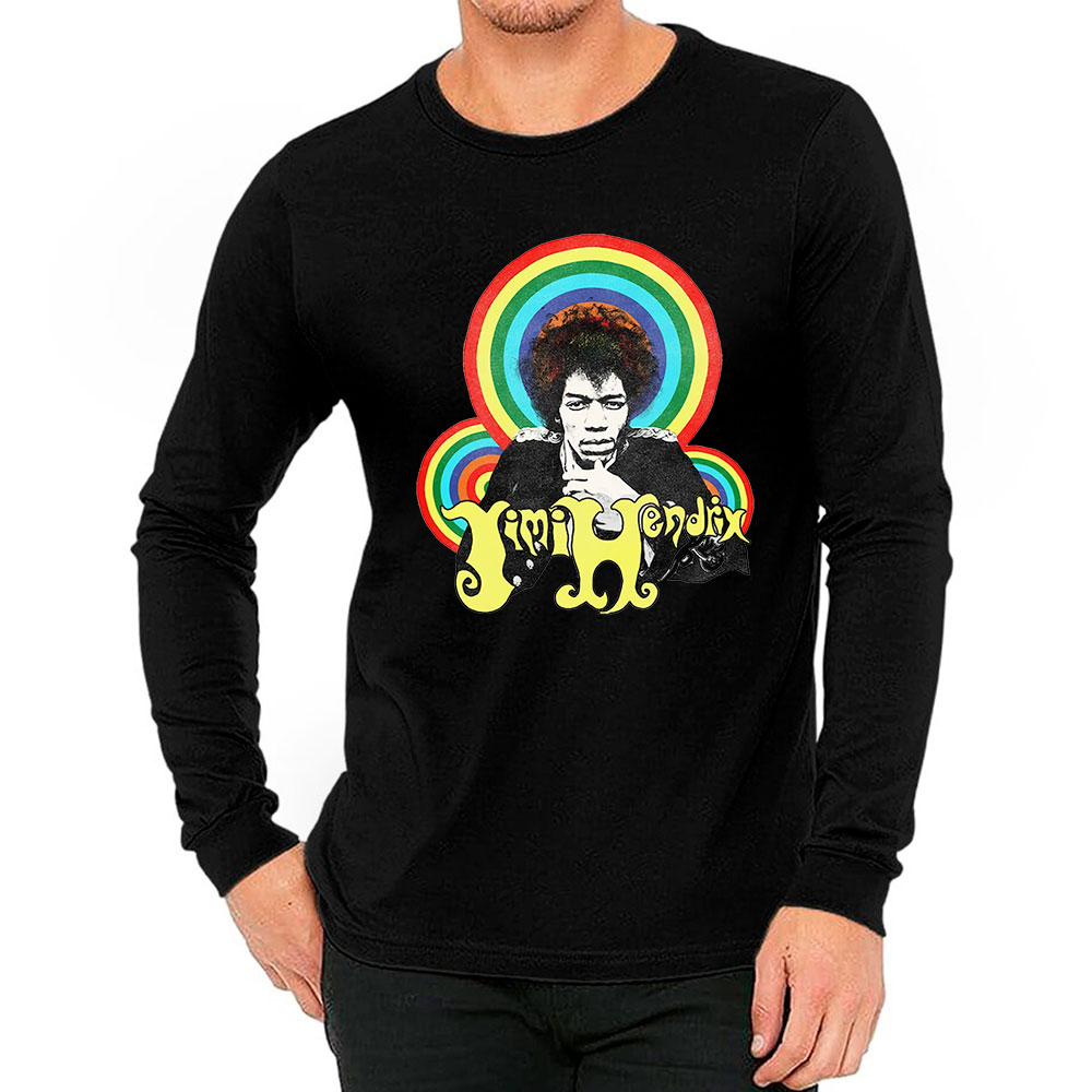 Eye-Catching Jimi Hendrix Long Sleeve T Shirt For The Fashionista