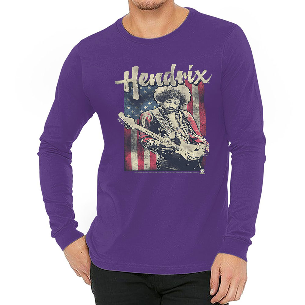 High-Quality Jimi Hendrix Long Sleeve T Shirt For The Modern Gentleman