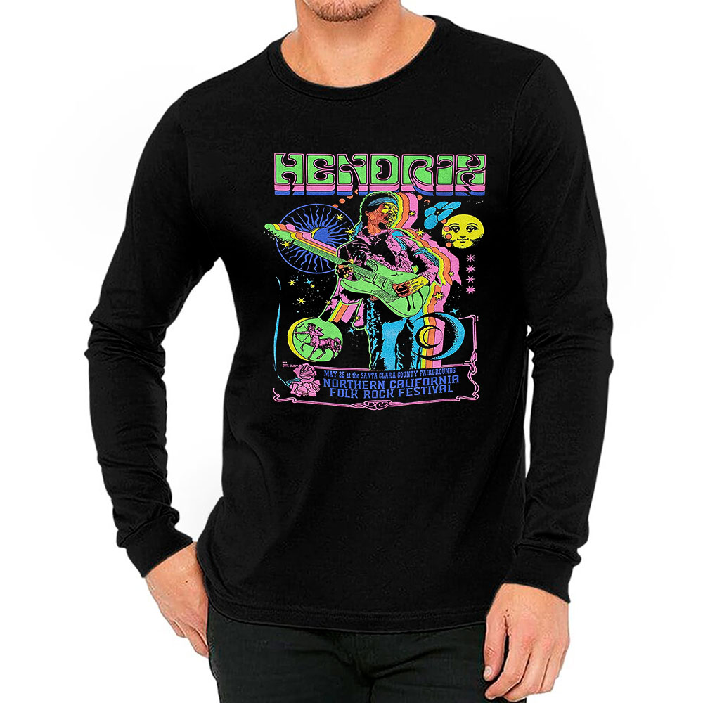 Durable Jimi Hendrix Long Sleeve T Shirt For Style Enthusiasts