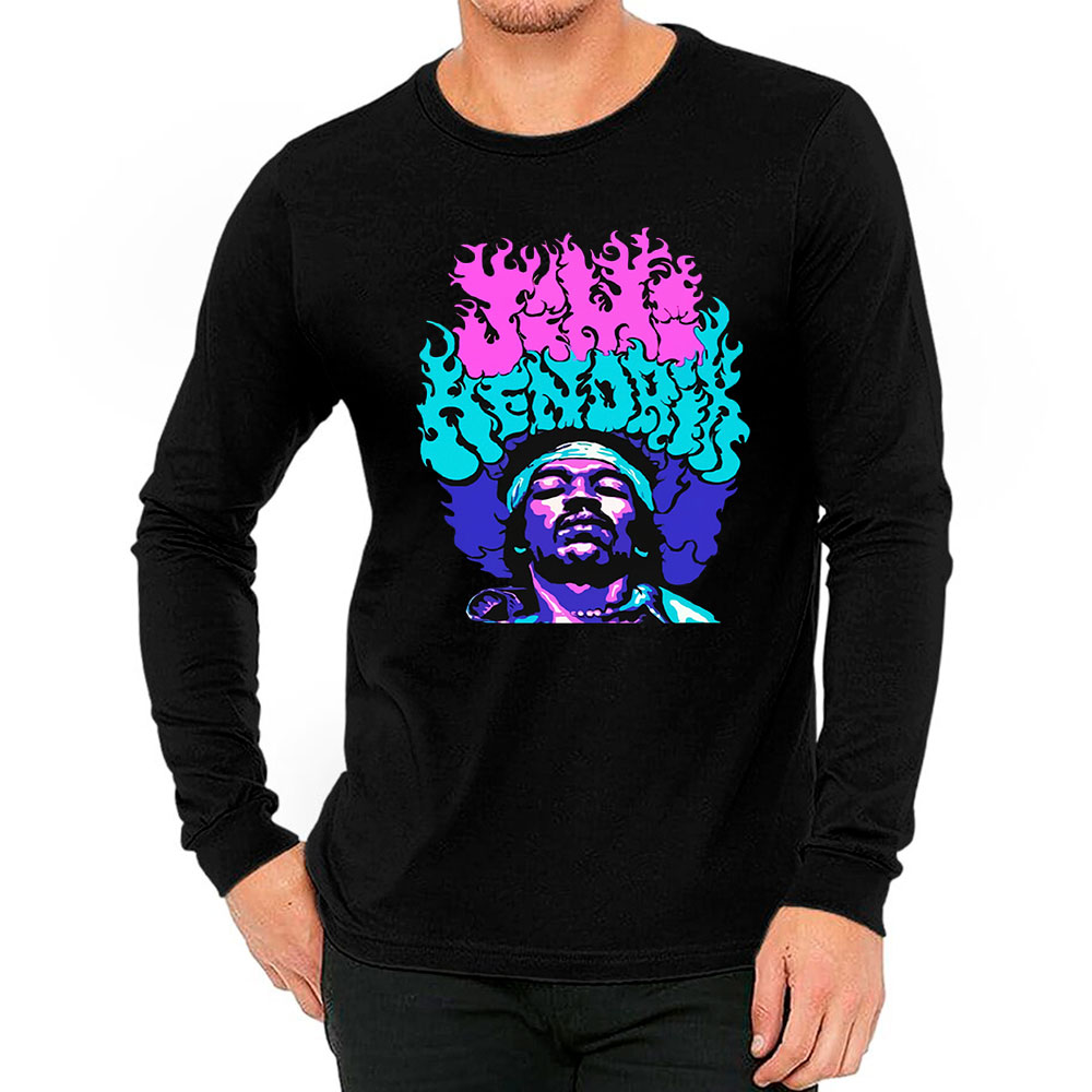 Iconic Jimi Hendrix Long Sleeve T Shirt For Every Style