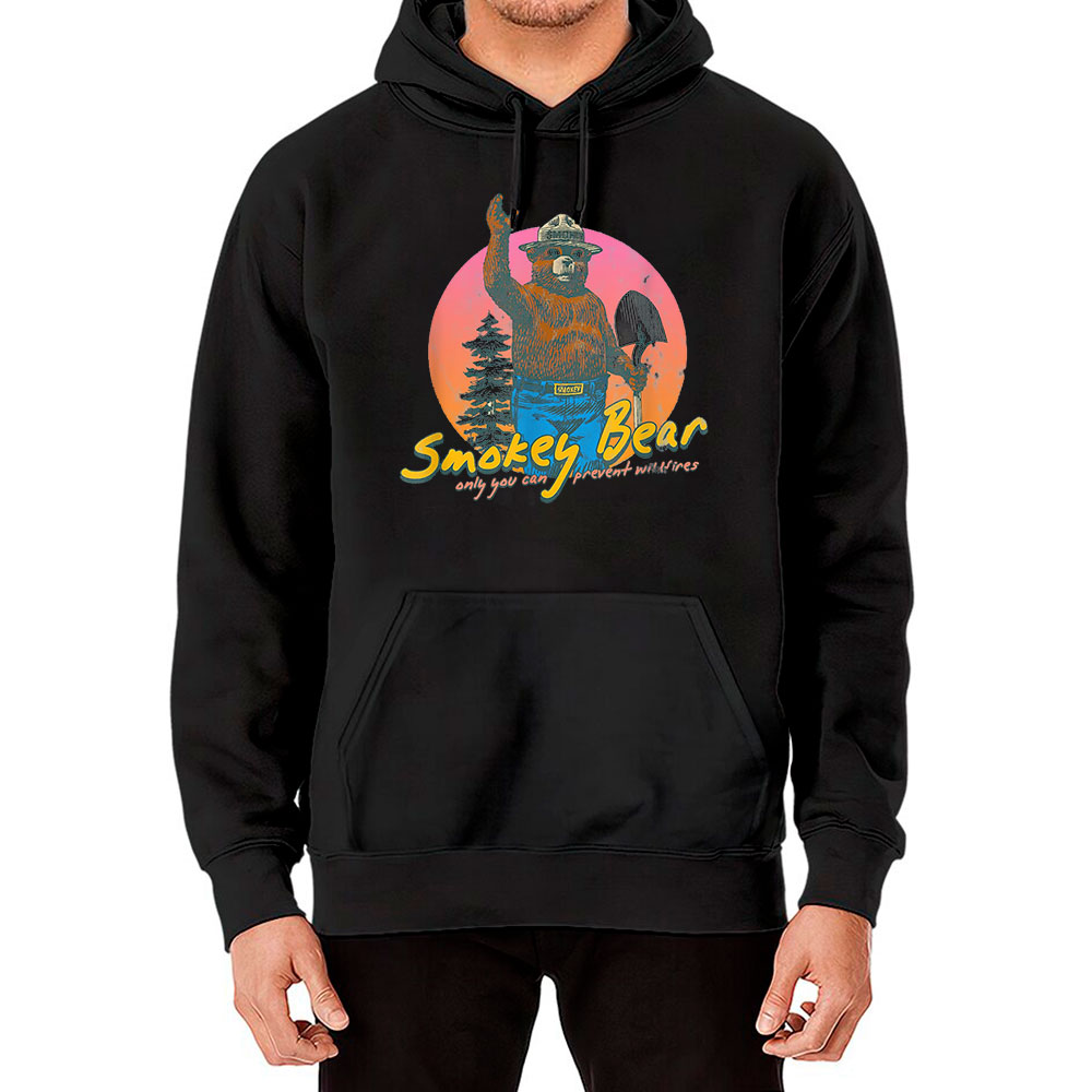 Edgy Smokey The Bear Hoodie For Your Friends