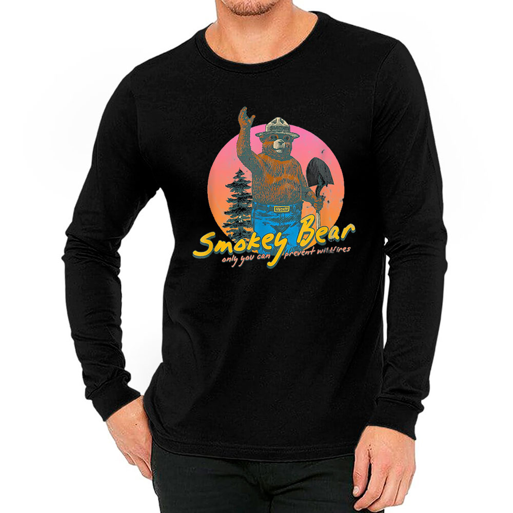 Edgy Smokey The Bear Long Sleeve For Your Friends