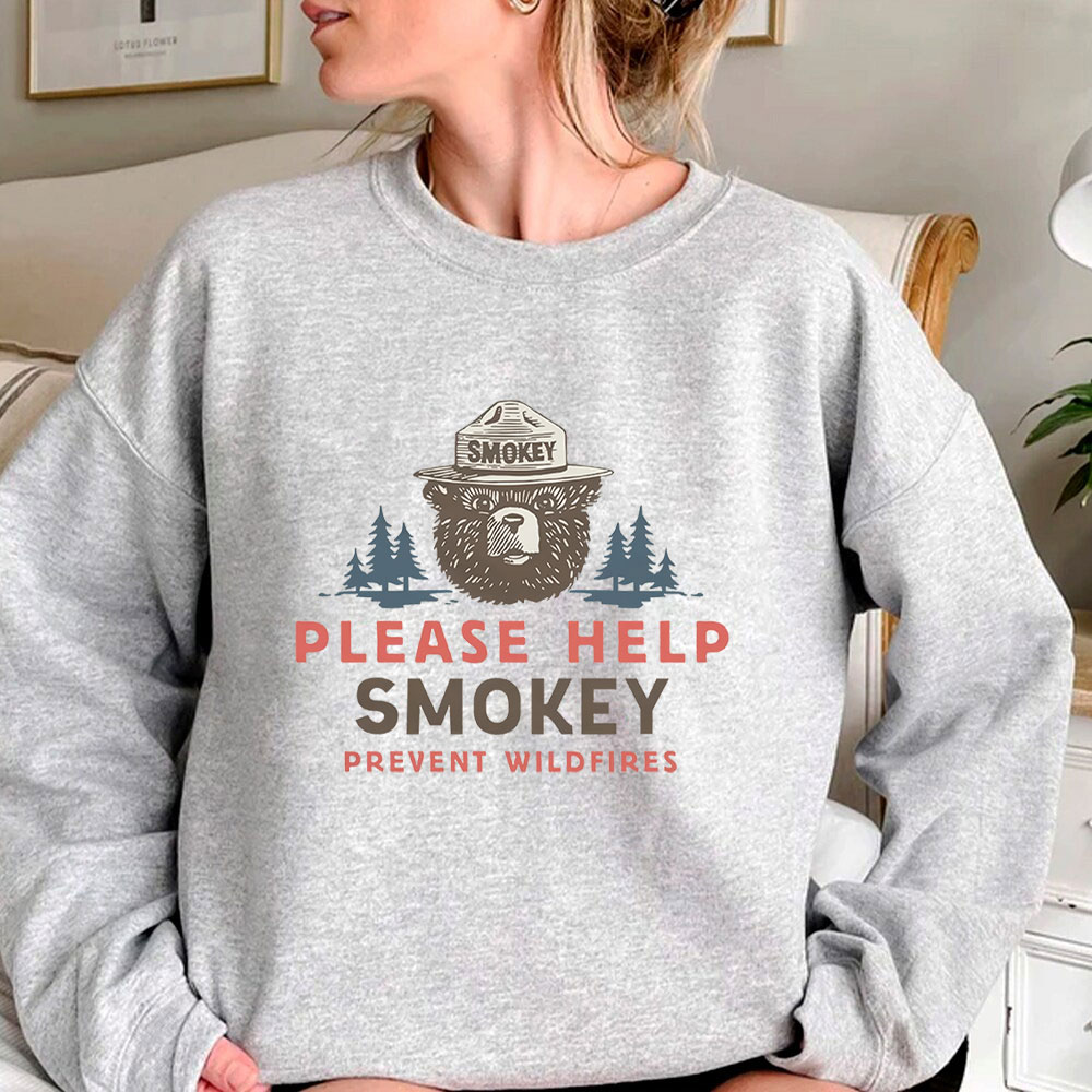 Fashionable Smokey The Bear Sweatshirt For Family