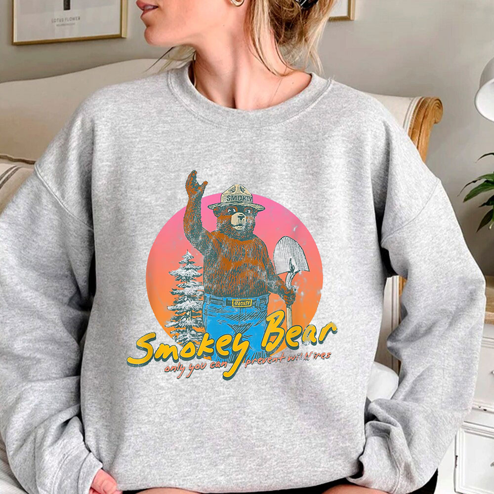 Edgy Smokey The Bear Sweatshirt For Your Friends