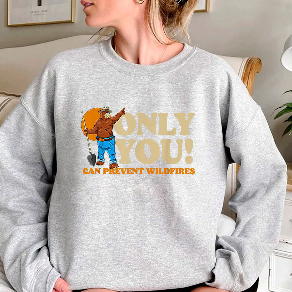 Unique Smokey The Bear Sweatshirt For Street Fashion