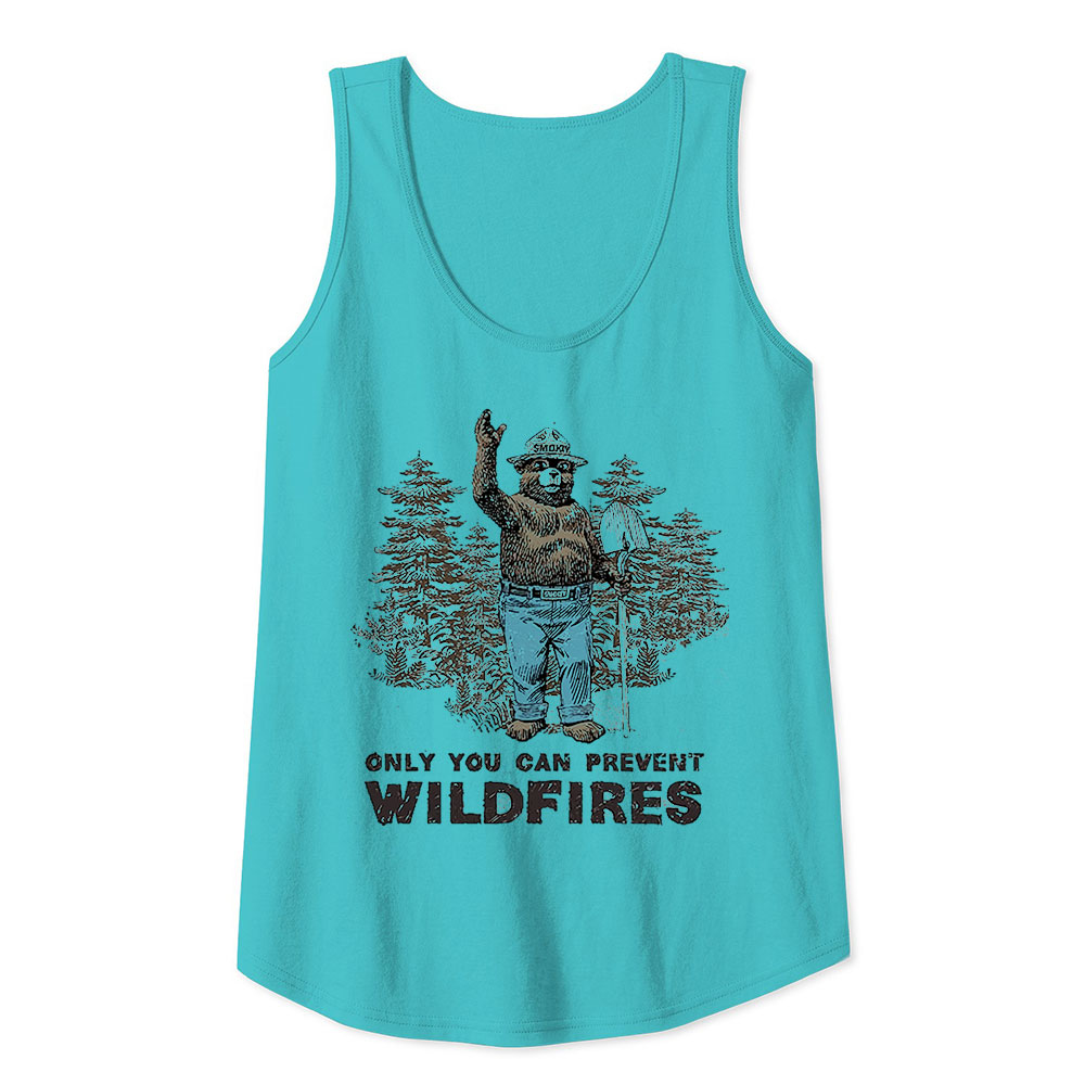 Comfortable Smokey The Bear Tank Top For The Trendsetter