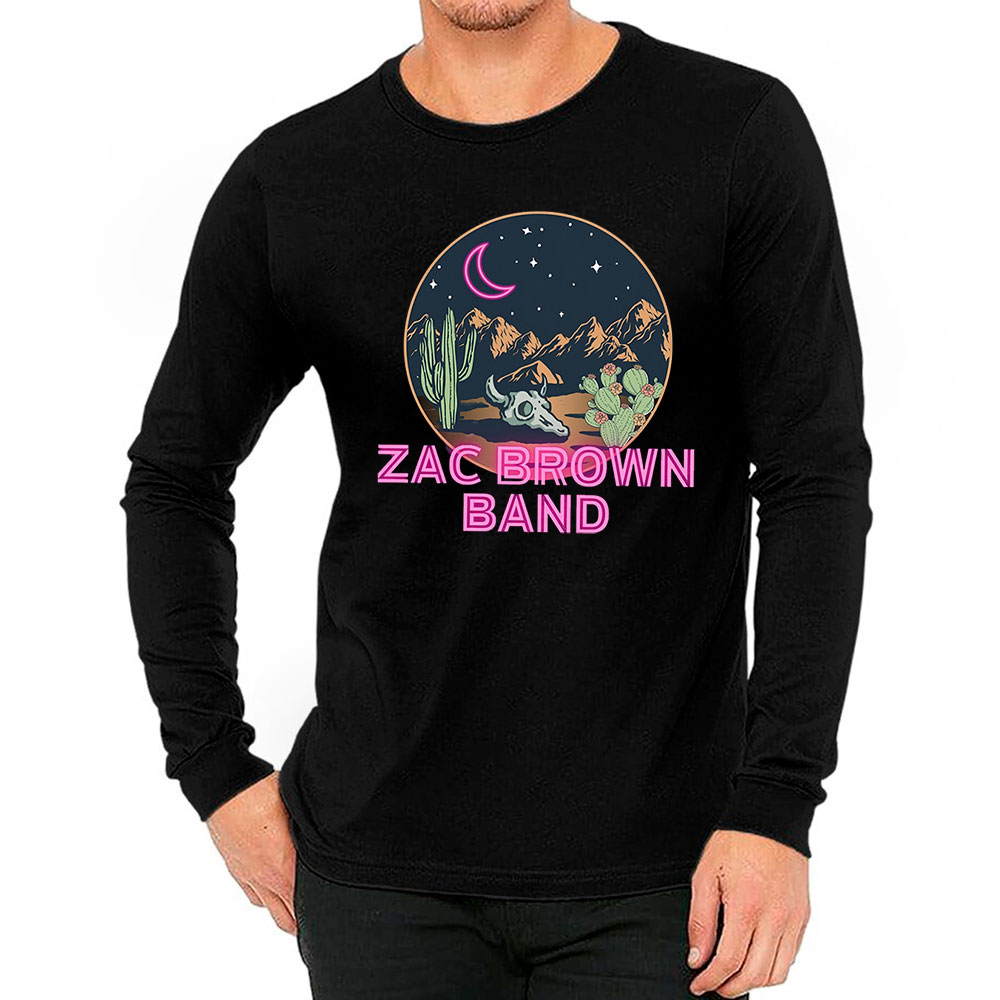 Zac Brown Band Country Music Retro Long Sleeve