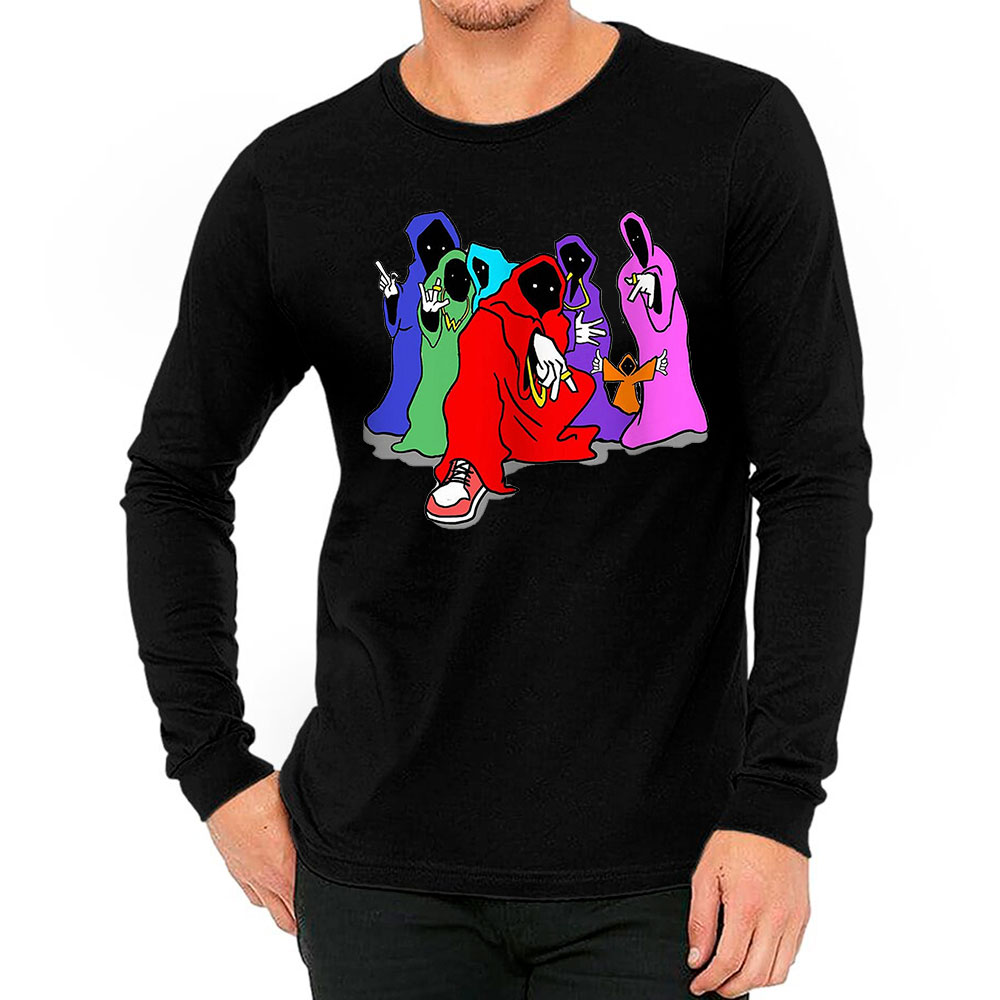 Colorful Shadow Wizard Money Gang Groovy Long Sleeve