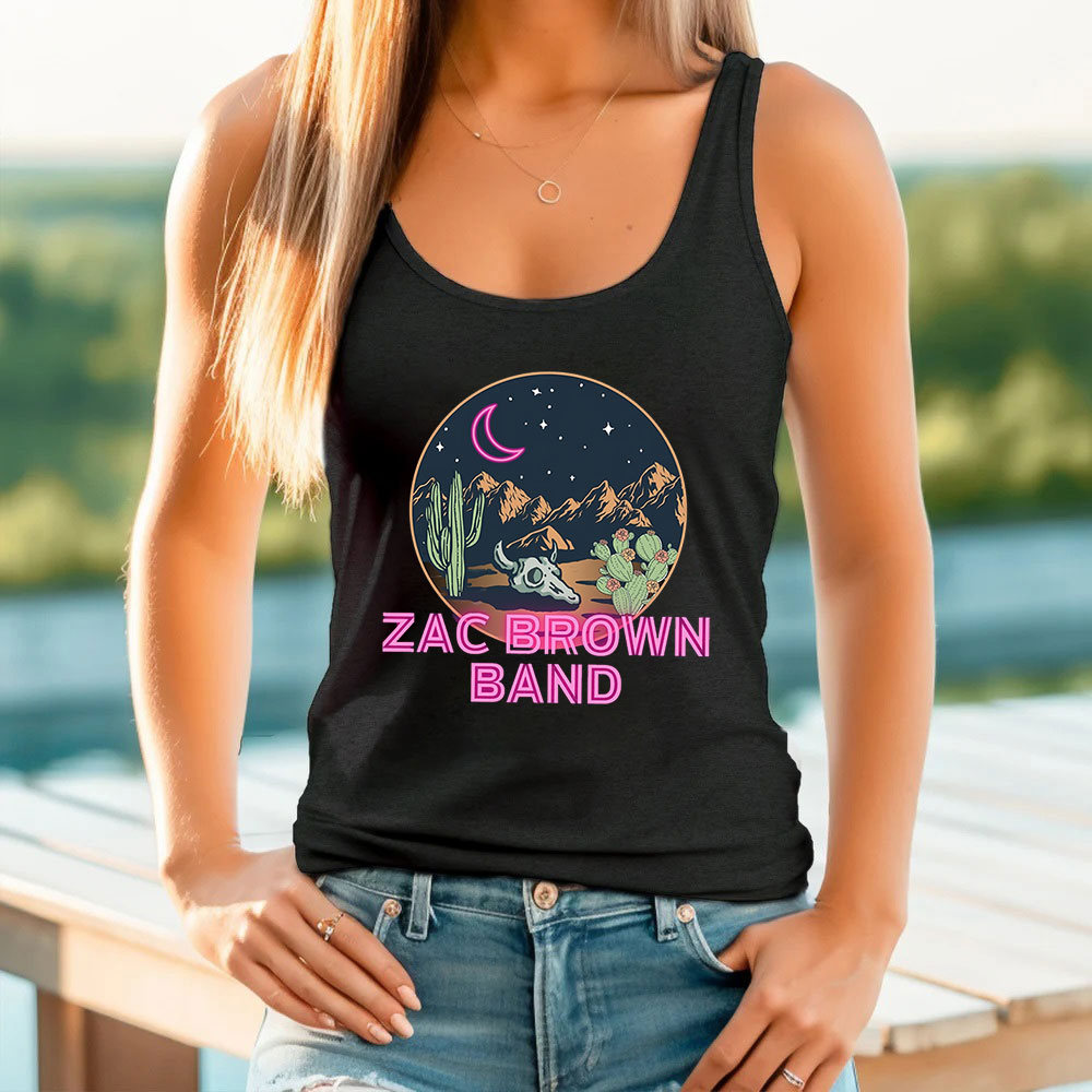 Zac Brown Band Country Music Retro Tank Top