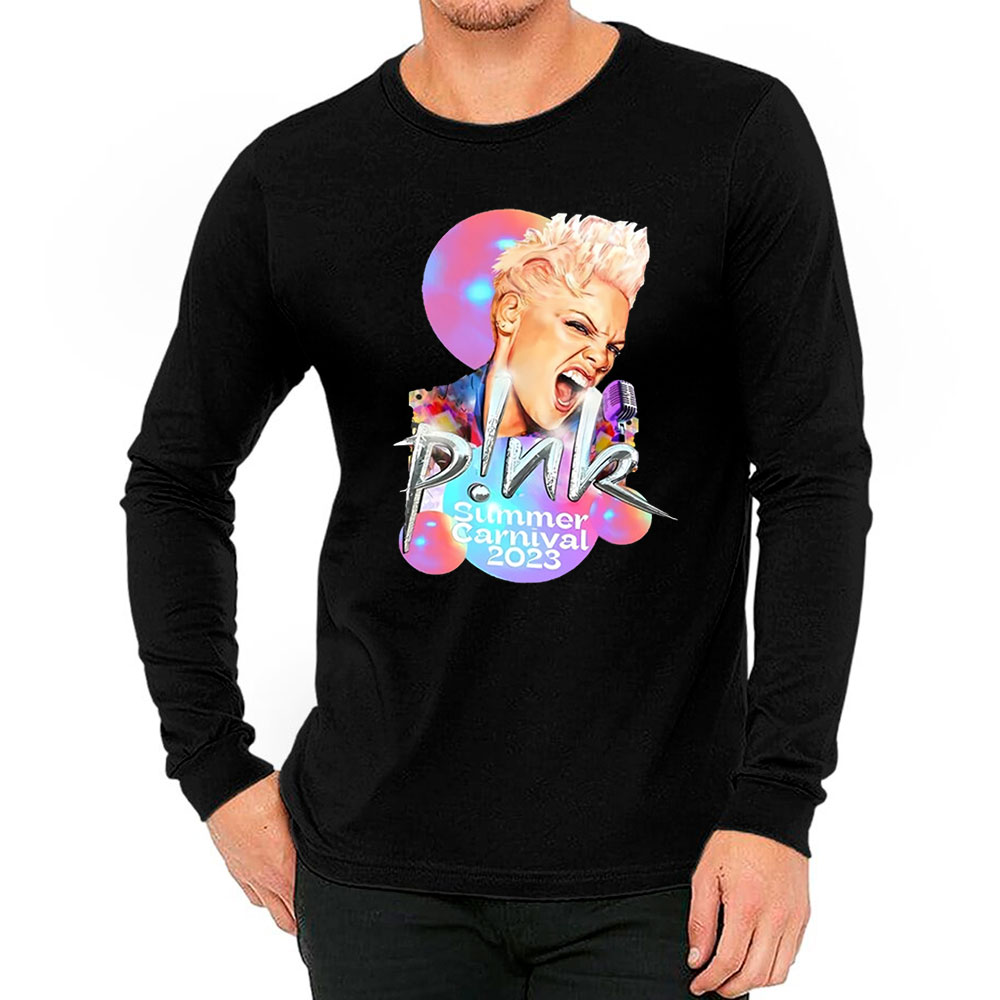 Must-Have Pink Concert Long Sleeve For Carnival 2023 Festi Tour