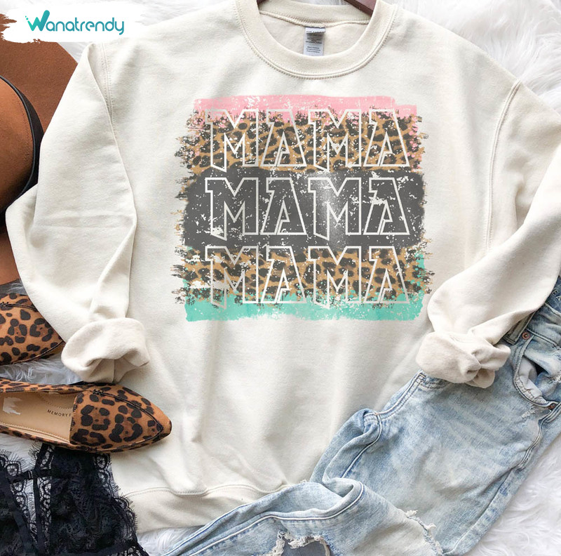 Leopard Rock And Roll Mama Sweatshirt