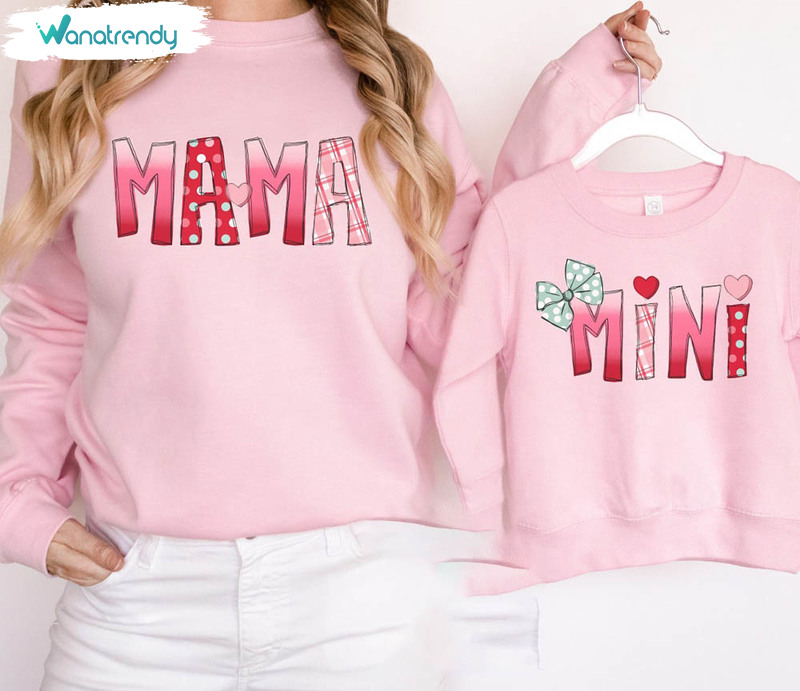 Cute Pink Red And Mint Mama And Mimi Sweatshirt