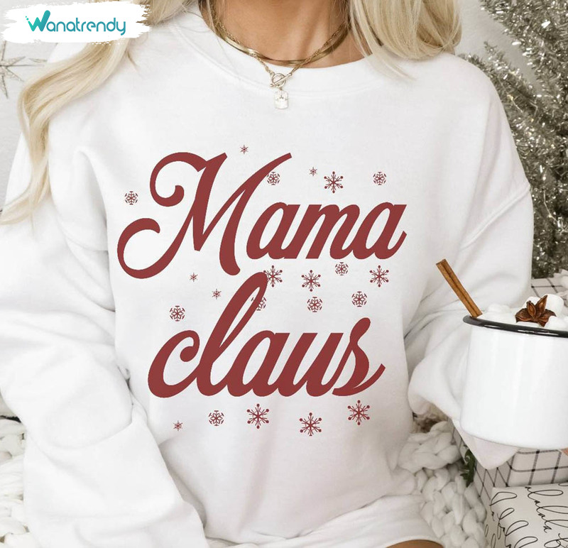 Snowflakes Falling Vintage Mama Claus Sweatshirt